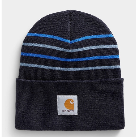 Carhartt Other - Carhartt unisex blue striped essential worker cuff tuque hat beanie NWT